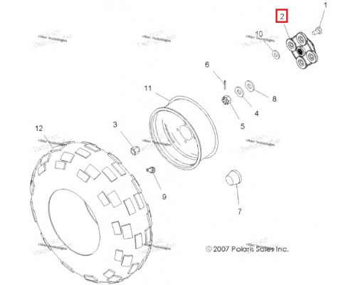 5144192 Ступица Задней Подвески Для Polaris 5131284, 5131777