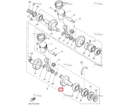 SM-09372 SPI Щека Коленвала Для Yamaha VK 540 83R-11412-01-00