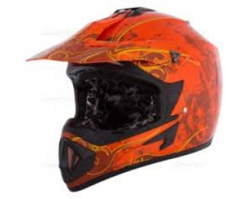 Шлем кроссовый CKX TX529 Blast оранжевый размер L