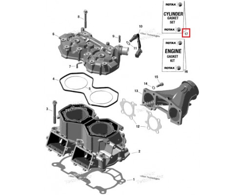 SM-09551T SPI Комплект Прокладок Двигателя 600 EFI Для Ski Doo 420894371