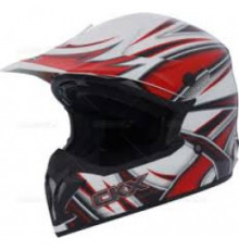 Шлем кроссовый CKX TX696 Jazz бело/красный размер L