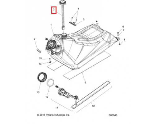 SM-07221 SPI Крышка Топливного Бака Для Polaris 2520815