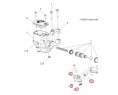 2203054 Детали Стояночного Тормоза Для Polaris