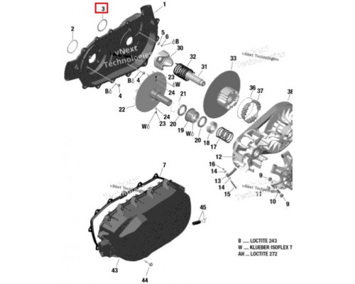 420631089 Кольцо Уплотнительное Для BRP Can Am 420631085, 420631087, 420631088