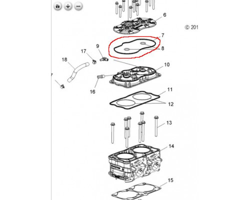 5413230 Прокладка Головы Цилиндров Для Polaris