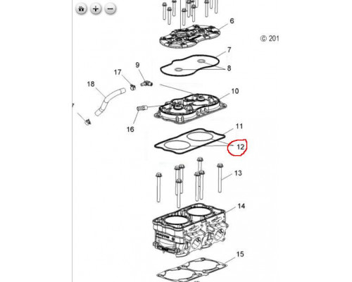 5413319 Уплотнительное Кольцо Блока Цилиндров Для Polaris
