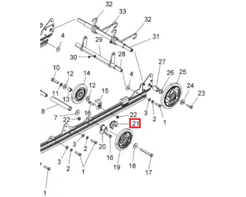 5431366 Упор Пружины Для Polaris Widetrak LX