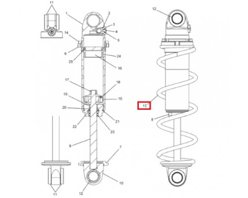 7043678-133 Пружина Переднего Амортизатора Для Polaris