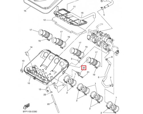 SM-01265 SPI Датчик Температуры Воздуха Для Yamaha 8FP-85886-00-00