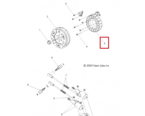 SM-01356A SPI Датчик Холла Для Polaris 4011449, 4060222