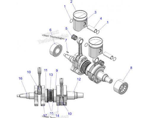 SM-09338 SPI Шатун Для Polaris 2208792, 3514909