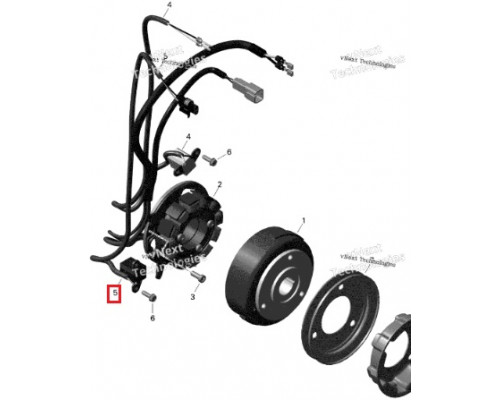 SU-01371B SPI Датчик Холла Для Ski Doo 420665161