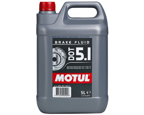 100952 MOTUL Тормозная жидкость DOT 5.1 BRAKE FLUID 5 литров