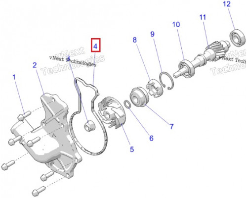 5416669 Прокладка Помпы Для Polaris