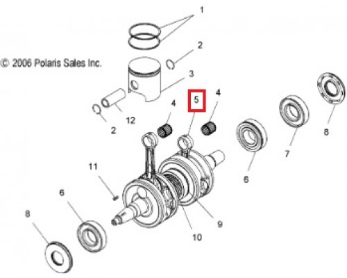 SM-09039 SPI Шатун Для Polaris 2201132, 2203595