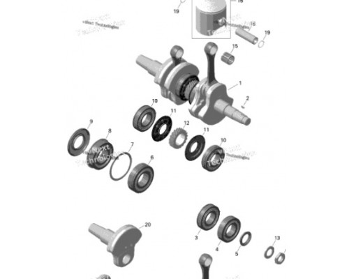 SM-09188-5A SPI Щека Коленвала Для Ski Doo 800 420893480