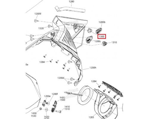 517305985 Защелка Боковой Панели Для Ski Doo Gen4