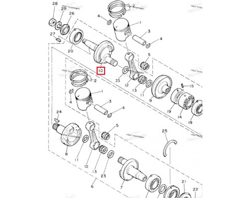 SM-09373 SPI Щека Коленвала Для Yamaha VK 540 8AT-11442-00-00