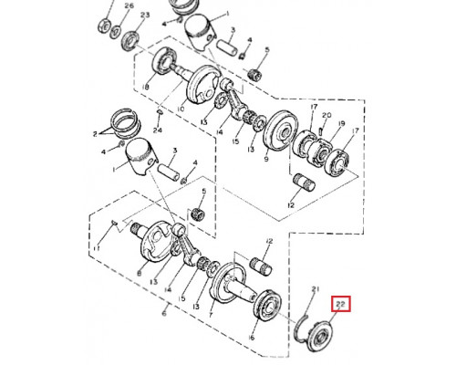 SM-09057 SPI Сальник Коленвала Двигателя Для Yamaha 93102-30184-00