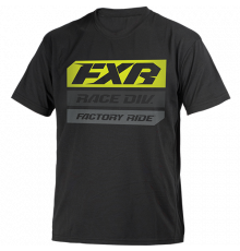 Детская футболка FXR RACE DIVISION Black/Hi Vis M