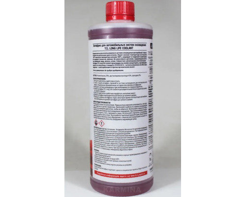 Антифриз TCL LLC Long Life Coolant -40C Красный 1 Литр