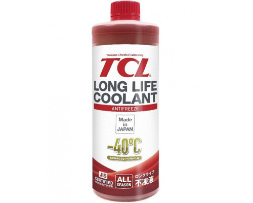 Антифриз TCL LLC Long Life Coolant -40C Красный 1 Литр