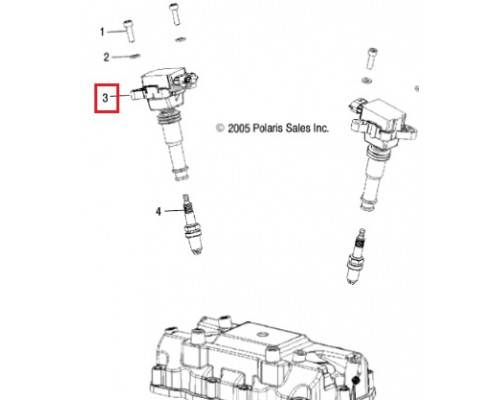 SM-01182 SPI Катушка Зажигания Для Polaris IQ 0451406