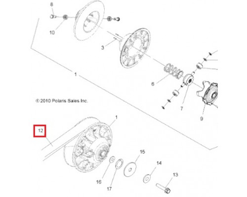 23C3836 GATES Ремень Вариатора Усиленный Для Polaris 3211160, 3211153, 3211123