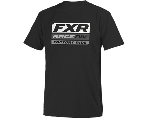 Детская футболка FXR RACE DIVISION Black/White L