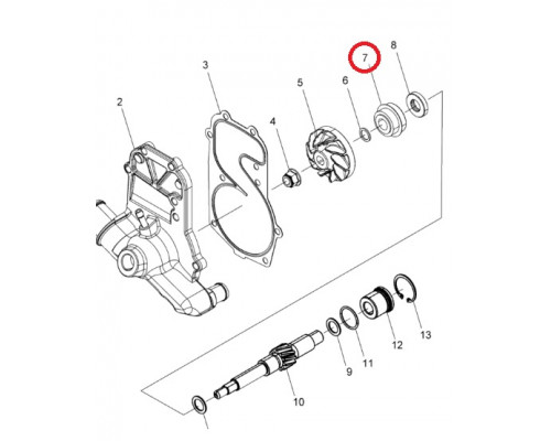 3610067 Прокладка Помпы Для Polaris