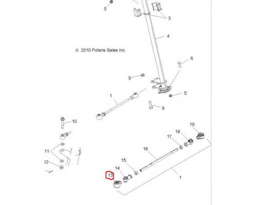 5412929 Пыльник Рулевого Наконечника Для Polaris 5411920