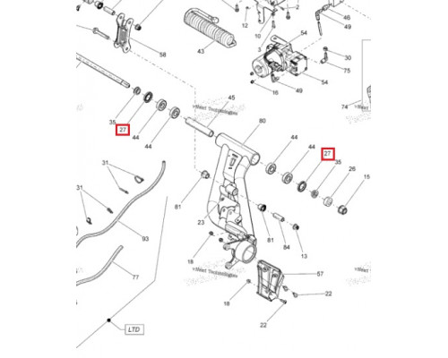 293200144 Сальник Заднего Торсиона Для BRP Can Am 293200132