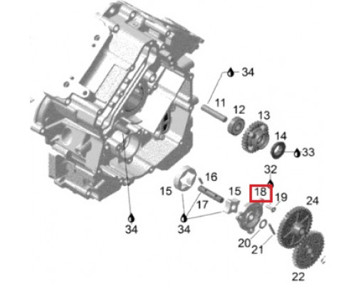 420210641 Крышка Ротора Маслонасоса Для Ski Doo 420210640