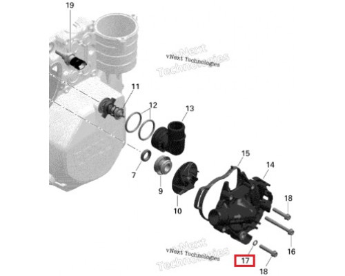 420230415 Шайба Сливного Болта Для Ski Doo 711230415