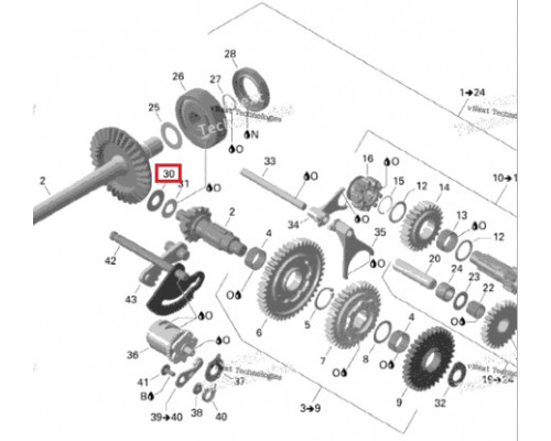 420281306 Комплект Шайб КПП Для BRP Can Am 420281304, 711281304