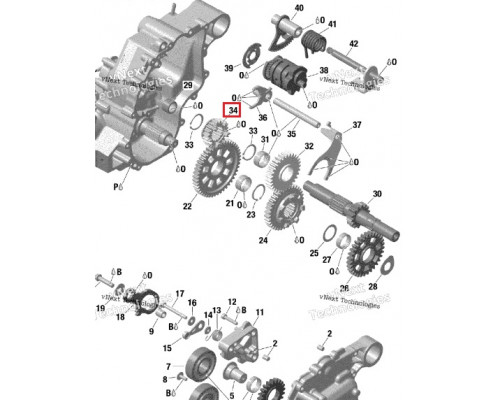 420435740 Шестерня КПП Для BRP Can Am