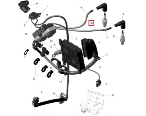 420664302 Провод Высоковольтный Для Ski Doo