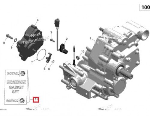 420684134 Ремкомплект Сальников КПП Для BRP Can Am 420684135