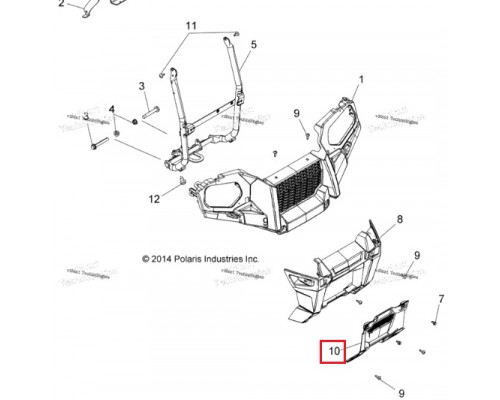 5451441-070 Заглушка Лебедки Для Polaris