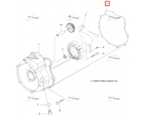 3090162 Прокладка Крышки Генератора Для Polaris Sportsman 550