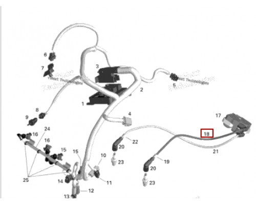 420665335 Провод Высоковольтный Для Ski Doo