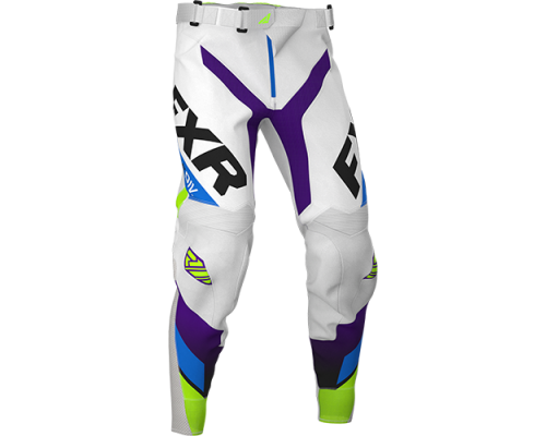 Штаны для мотокросса FXR Revo MX White/Purple/Lime 203340-0180 (34)