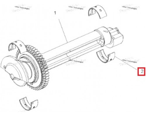 3514756 Вкладыш Балансирного Вала Для Polaris