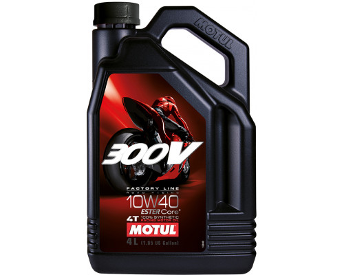 104121 MOTUL Моторное масло 300V 4тактное FL Road Racing SAE 10W-40 4 литра