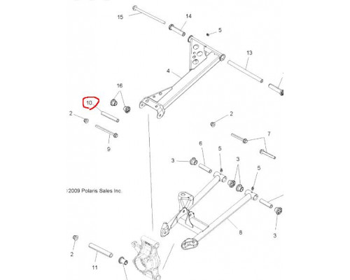 5137590 Втулка Задней Подвески Для Polaris 5135501