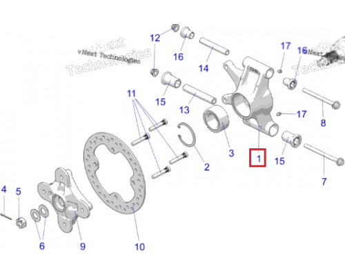 5143607 Ступица Задняя Левая Для Polaris 5136689