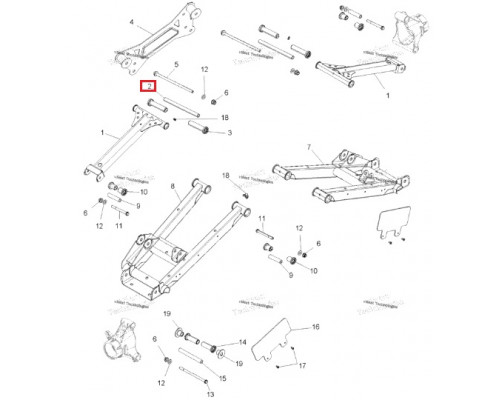 5137594 Втулка Задней Подвески Для Polaris 5136468