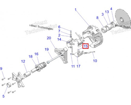 5140832 Грузик Ведущего Вариатора Для Polaris RZR XP Turbo 2017-2020