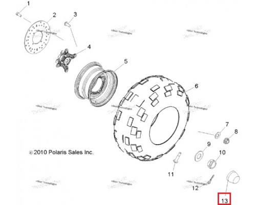 5413427 Колпачок Ступицы Колеса Для Polaris 5412489, 5411164, 5410404