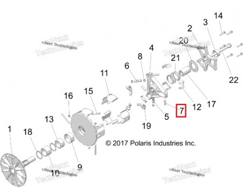 5139559 Палец Ведущего Вариатора Для Polaris RZR